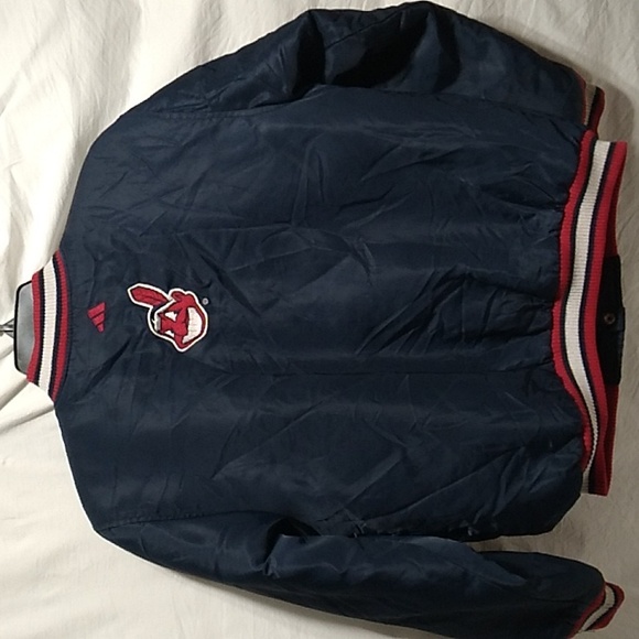 Vintage Adidas Indians Snap Button Coat Sz.10/12 Unisex - Picture 8 of 15